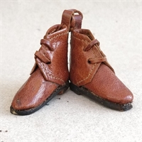 naturlæder-overlæder-mørk-lædersål-dukkesko-gamle-miniaturesko